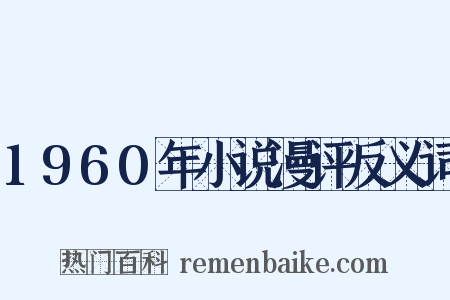 1960年小说漫评反义词是什么意思的图片